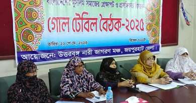 নারী সংস্কার কমিশনের সুপারিশমালা বাতিলের দাবীতে গোলটেবিল বৈঠক