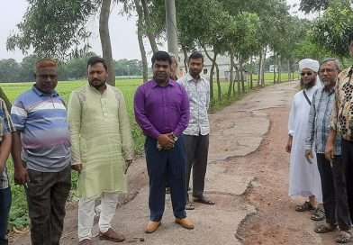 জয়পুরহাট পৌরসভার ৯০৫ মিটার রাস্তা সংস্কার কাজের উদ্বোধন 