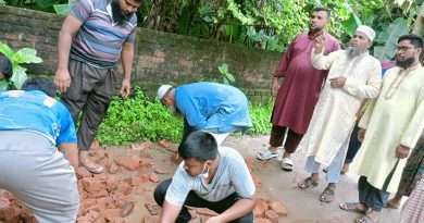 রাস্তা মেরামতের কাজের উদ্বোধন করলেন জনাব সাঈদ