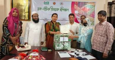 ৫দিন ব্যাপী ব্লক বাটিক প্রশিক্ষণের সমাপনী ও পুরস্কার বিতরন