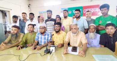বগুড়া জেলা নির্মাণ শ্রমিক ইউনিয়নের নানা অনিয়মের বিরুদ্ধে সাংবাদিক সম্মেলন